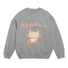 さくらもち市長のSUZURI商店の猫ちゃんさん もうあかんー Crew Neck Sweatshirt