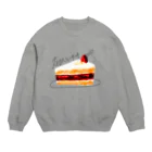 pepepeUMAIcafeのおいしいけーき Crew Neck Sweatshirt