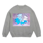 くまきちショップやさんのエレガントティータイム Crew Neck Sweatshirt