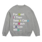 すごい改善のVBA 6大ステートメントグッズ 濃色Ver Crew Neck Sweatshirt