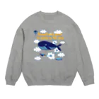 キッズモード某の空くじら Crew Neck Sweatshirt