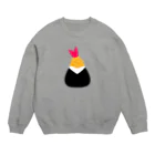 ぽぴーぴぽーのえびデカ天むす Crew Neck Sweatshirt