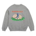 nins・にんずのかわいいモルモット・チェコ語ロゴA(ベージュ) Crew Neck Sweatshirt