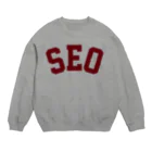 ゴンのSEO（えんじ） Crew Neck Sweatshirt