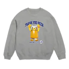 LONESOME TYPE ススのビールジョッキ🍺(猫) Crew Neck Sweatshirt