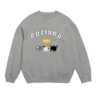 柴犬とリスの【路地裏CATS】３匹の猫グッズ Crew Neck Sweatshirt