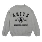 アージーの美の国、秋田 Crew Neck Sweatshirt