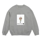 かわいいにゃんことワンコの絵のお店のソフィア.プードル Crew Neck Sweatshirt