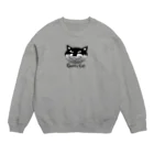 Illustrator Moca&Ram shopのネコのゲッティ/Getty Cat Crew Neck Sweatshirt