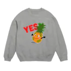 MZグラフィックスのパイナップル　YES Crew Neck Sweatshirt