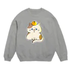 なんか妖怪？のみかん猫 Crew Neck Sweatshirt