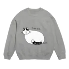 ほっかむねこ屋（アトリエほっかむ）のおおきなねこ Crew Neck Sweatshirt