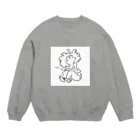 yopiのsmoking girl Crew Neck Sweatshirt