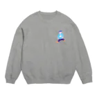 yuppo_pawpawの大股で歩く人 Crew Neck Sweatshirt