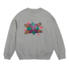 大きな世界の小さな世界のりんごと柊南天 Crew Neck Sweatshirt