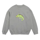 wanwanartの不動のカメレオン Crew Neck Sweatshirt