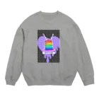 andLica|SUZURI支店のMelty Rainbow Crew Neck Sweatshirt