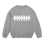 こつｗのおみせの量産うさぎ 整列 Crew Neck Sweatshirt