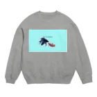 ♡BE HAPPY♡の恋する魚たち Crew Neck Sweatshirt