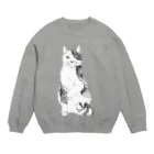 とうきちの三毛猫 Crew Neck Sweatshirt