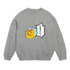 Hayarikotoba 見るだけでおもしろい配信用グッズの非常食が一言「ひもちいい！」 Crew Neck Sweatshirt