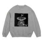 猫山アイス洋品店の地球頭 Crew Neck Sweatshirt