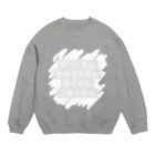 ゆめかわ、ふわふわ、めんへら、ものくろのまねいてる動物さん Crew Neck Sweatshirt