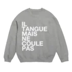 TATEYAMAのIL TANGUE MAIS NE COULE PAS Crew Neck Sweatshirt