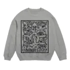 PB.DesignsのPassing Tree 透過・黒線 Crew Neck Sweatshirt