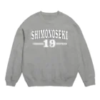 SiXSTORY【ボートレース.競艇グッズ】のSHIMONOSEKIネームグッズ（競艇.ボートレース） Crew Neck Sweatshirt