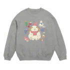 Usagi Kawaiiの冬、楽しんでる？ Crew Neck Sweatshirt