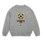 踏切レンジャーの踏切 シンプル センター スウェット Crew Neck Sweatshirt