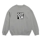 oshiri-shinのGOT' EM BLACK BOX LOGO Crew Neck Sweatshirt