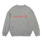 某航空会社公式衣裳部の赤ロゴ Crew Neck Sweatshirt