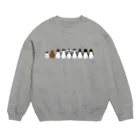 しろくま&ペンギン通信のペンギンたち、整列！ Crew Neck Sweatshirt