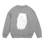 三好愛の少し寒くなってきたねと話すくまの親子 Crew Neck Sweatshirt