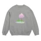 カエルの木の「カエルの木」のロゴマーク（春） Crew Neck Sweatshirt