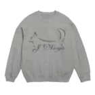 ORCATのI Love Corgis 尻尾あり（ロゴブラック） Crew Neck Sweatshirt