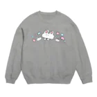 あらいたてのうさぎのくもとうさぎ Crew Neck Sweatshirt