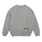 よすこのお店の豚串 Crew Neck Sweatshirt