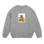 tsukikoのきょとんクマちゃん Crew Neck Sweatshirt