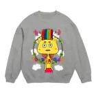 03po Daisuki のチチたれサンダー Crew Neck Sweatshirt