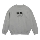 とつこまのお店屋さんの虚無猫の双子（線画） Crew Neck Sweatshirt