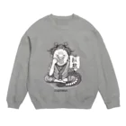 縁起のいいおじさんの臥龍おじさん Crew Neck Sweatshirt