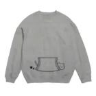 樹月のネコ Crew Neck Sweatshirt