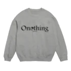 BrideshipのOnething（黒） Crew Neck Sweatshirt