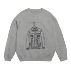 mosh.のデニムのジャケット Crew Neck Sweatshirt