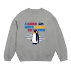 キッズモード某のペンギンサーファー Crew Neck Sweatshirt