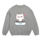 DECORの気づかいのできるネコ　さかな缶 Crew Neck Sweatshirt