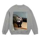 Tetsuyaのフェレット Crew Neck Sweatshirt